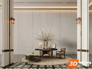 Lobby Decoration Skp Files 